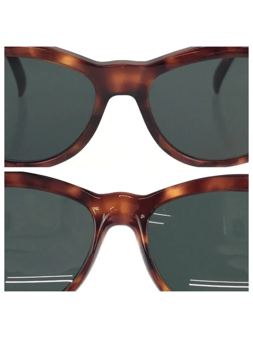 Versace Vintage Greca Havana Brown Gold Acetate Metal Mod Sunglasses Eyewear
